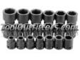"
S K Hand Tools 84419 SKT84419 20 Piece 3/4"" Drive 6 Point Standard Metric Impact Socket Set
Features and Benefits
Improved black coating retains more rust preventative compound than black oxide
Neck-down design provides improved access over tapered