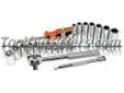 "
K Tool International KTI-21000 KTI21000 21 Piece 1/4"" Drive 6 Point SAE Socket Set
Features and Benefits:
Includes 9 short sockets form 3/16" to 1/2", 7 deep sockets from 1/4" to 1/2", push button ratchet, universal joint, 2" andÂ  4" extensions and