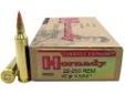 "
Hornady 8335 22-250 Remington Ammunition by Hornady 40 Gr V-Max (Per 20)
Hornady's V-MAX bullets consistently achieve rapid fragmentation at all practical varmint shooting velocities. The moly coating reduces barrel wear, residue in the barrel, and in