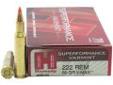 "
Hornady 8316 222 Remington Ammunition by Hornady Superformance Varmint, 50 Gr, VMAX/20
Increase you favorite rifle's performance by up to 200 fps without extra chamber pressure, recoil, muzzle blast, temperature sensitivity, fouling, or loss of