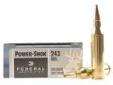 "
Federal Cartridge 243B 243 Winchester 243 Win, 100gr, Power Shok Soft Point, (Per 20)
Load number: 243B
Caliber: 243 Win. (6.16x51mm)
Bullet Weight: 100 Grains, 6.48 Grams
Primer number: 210
Classic Centerfire, Power Shok Soft Point
Usage: Medium Game