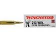 "
Winchester Ammo X2432 243 Winchester 243 Win, 100grain, Super-X Power-Point, (Per 20)
Super-X Power-Point's unique exposed soft-nose jacketed bullet design delivers maximum energy on target. Strategically placed notches around the jacket mouth improve