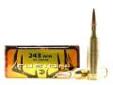 "
Federal Cartridge F243FS1 243 Winchester 243 Win, 95gr, Fusion, (Per 20)
Copper jacket is electro-chemically fused to core through a sophisticated and refined molecular application technique
- Formed under consistent pressure for complete dimensional