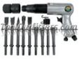 "
Mountain MTN7330 MTN7330 250mm Long Barrel Air Hammer with 9 Piece Chisel Set
Features and Benefits:
Ideal extra duty hammer kit for various automotive and industrial applications
Standard .401 shank size
Long barrel allows better reach
Kit includes: