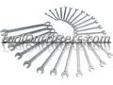 Sunex 9917MPR SUN9917MPR 25 Pc. Metric Master Full Polished-Long Pattern Wrench Set
Fully polished drop forged alloy steel
V-groove design reduces wear on fasterners
Canvas pouch included
Available as set or individually
Includes:
8mm (991708M)
9mm