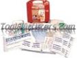 "
SAS Safety 6025 SAS6025 25 Person First Aid Kit
Features and Benefits:
Contains an assortment of practical, single-use disposable items to treat injuries in a sanitary and simple way
Lightweight, wall-mountable and water-resistant plastic case
Multi-Use