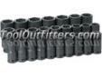"
Grey Pneumatic 8026MD GRE8026MD 26 Piece 3/4"" Drive Deep Length Metric 6-Point Impact Socket Set
Includes:
19mm 3019MD
20mm 3020MD
21mm 3021MD
22mm 3022MD
23mm 3023MD
24mm 3024MD
25mm 3025MD
26mm 3026MD
27mm 3027MD
28mm 3028MD
29mm 3029MD
30mm 3030MD