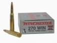 "
Winchester Ammo X2704 270 Winchester 270 Win, 150grain, Super-X Silvertip Power-Point, (Per 20)
Super-X Power-PAoint's unique exposed soft-nose jacketed bullet design delivers maximum energy on target. Strategically placed notches around the jacket