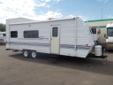 1999 FOREST RIVER-CALIFORNIA WILDWOOD SE SPORT
TOW BEHIND TOY HAULER
Model: CWDT25TG
Manufactured by Forest River - 1/99
27 FT X 8 FT
Generator Hour Gauge: 43
Sleeps 4+
2 Convertible Bench Sleepers, Bunk
Dealer Stock Number: 1588
Vehicle ID Number: