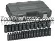 "
KD Tools 84935 KDT84935 29 PIece 1/2"" Drive 6 Point Metric Deep Impact Socket Set
Features and Benefits:
Chrome Molybdenum Alloy Steel for exceptional strength and long lasting durability
High visibility laser etched markings with additional hard