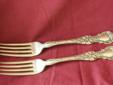Set of 2 matching antique silver plate forks that are marked "1835 R. Wallace 12". $20 for the pair
I have many other silver plated items. Mostly flatware. Also over 250 pieces of Sterling Silver. A wide variety of Flatware and Holloware items: