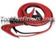"
FJC, Inc. 45245 FJC45245 2 Gauge, 25' 600 AMP Parrot Clamp Professional Booster Cables
Features and Benefits:
Tangle free design
Medium to commercial duty
High/Low temperature construction
Heavy duty jaws
Copper-clad aluminum wire
These cables are for