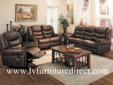 2PC Sofa+ Loveseat Dual Recliners in Durable Leather Like Fabric $1298
Product ID#600451
Description:
With great style and appeal, classic nailhead trim defines
the curved arms, while the stitching accents the ultra
comfortable padded cushion high backs