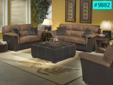2PC Sofa+Loveseat In Two Tone- $849
Product ID#9882
The 9882 series features a 2-tone color made from dark brown leatherette/PU
combined with brown microfiber seating area. The oversize ottoman is also the perfect replacement
for cocktail/coffee table.