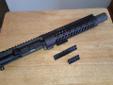 CMMG 300 Blackout AAC Barrel 1in7" twist length is 8.5"
Noveske Flaming Pig flash hider
Samson Evolution 9" handguard
Anderson Manufacturing upper receiver
Low profile gas block
Barrel nut
Gas tube
Dust cover
DPMS Forward assist
This custom build cost