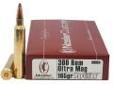 "
Nosler 60064 300 Remington Ultra Magnum, Trophy Ammunition 165gr Partition (Per 20)
Nosler Custom Ammunition, Trophy Grade
- Caliber: 300 Remington Ultra Magnum
- Grain: 165
- Bullet Type: Partition
- Muzzle Velocity: 3350 fps
- Per 20
- Use: Medium