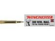 "
Winchester Ammo X30WM1 300 Winchester Magnum 300 Win Mag, 150gr, Super-X Power-Point, (Per 20)
Super-X Power-Point's unique exposed soft-nose jacketed bullet design delivers maximum energy on target. Strategically placed notches around the jacket mouth