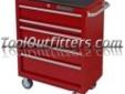 "
Extreme Tools Inc EX3005RCTCRD EXTEX3005RCTXRD 30"" 5 Drawer Roller Cabinet, Textured Red
Features and Benefits:
5 drawers with roller bearing glides
Load rated 100-200 lbs per drawer
5" x 2" casters (2 swivel with brakes and 2 rigid)
Casters load rated