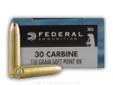 Federal Power Shok's 30 Carbine ammunition is loaded with a soft point projectile designed to expand on impact creating a large energy transfer. This product is ideal for hunting wild game or for home defense. This product is manufactured in Anoka,