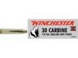 "
Winchester Ammo X30M1 30 Carbine 30 Carbine, 110 Gr, Super-X Hollow Soft Point, (Per 50)
The Super-X Hollow Soft Point offers rapid controlled expansion, progressive energy deposit and proven accuracy.
Symbol: X30M1*
Caliber: 30 Carbine
Bullet Weight: