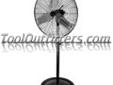 "
Mountain CED406 MTN5030 30"" Pedestal Fan
Features and Benefits:
3 speed energy efficient motor
120V/60Hz
Fan head can tilt, spring loaded post for easy adjustment
Cut-off protection from overheating
OSHA and UL approved
Tubular steel stand with round