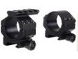 "
Millett Sights DT00716 30mm Detachable Rings Low, Matte, Tactical w/Accessory Rail
Millett's Tactical Scope Rings with an Accessory Rail allows the mounting of lights, lasers, backup sights and other items above the objective of 30mm scopes. The simple