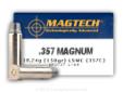 Magtech's 357 Magnum Lead Semi-Wadcutter is a solid choice for a day on the range. You'll get great clean target holes and accurate shots every time. Magtech sport ammunition is the top choice used by professional shooters like Jerry Miculek and Mark