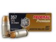 Federal's Premium Law Enforcement HST line of JHP duty ammunition for the 357 SIG offers massive expansion! This duty load has a pre-skived bullet tip which causes the bullet to expand into large petals that cause a large permanent wound cavity. The