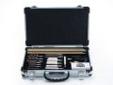 "
Gunmaster UGC76C 35 Piece Deluxe Universal Gun Cleaning Kit Aluminum Case
GunMaster 35 Pc Deluxe Gun Cleaning Kit
Specifications:
- Real wood storage box with flocked tray
- Fits the majority of all shotguns, rifles, and pistols
- 3 Solid brass rods for