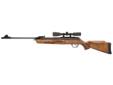 This version of the Browning Gold pellet rifle comes with a modern wood stock. It is available in both .177 and .22 calibers, both of which come with an included 3-9x40 scope to help you zero in on your target! A synthetic shock absorbing technology is