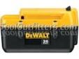 "
Dewalt Tools DC9360 DWTDC9360 36V Li-Ion Battery
DEWALTÂ® exclusive lithium ion cells provide high power for corded performance; deliver 2-3x more run-time vs. 18V; offer long battery life & durability: 2,000 recharges
Lightweight design- 2.4 lbs; same