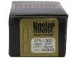 "
Nosler 44945 375 Caliber 300gr Spitzer Partition (Per 25)
Nosler Partition Bullets
- Caliber: 375 (.375"")
- Grain: 300
- Spitzer
- Partition
- Per 25"Price: $32.98
Source: