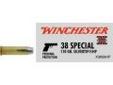 "
Winchester Ammo X38S9HP 38 Special 38 Special, 110gr, Super-X Silvertip Hollow Point, (Per 50)
Winchester's Silvertip Handgun ammunition remains one of the most dependable and performance-proven handgun cartridges ever created. Originally developed for