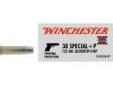 "
Winchester Ammo X38S8HP 38 Special 38 Special + P, 125gr, Super-X Silvertip Hollow Point, (Per 50)
Winchester's Silvertip Handgun ammunition remains one of the most dependable and performance-proven handgun cartridges ever created. Originally developed