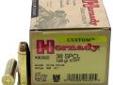 "
Hornady 90322 38 Special by Hornady 38 Special, 125 Gr, XTP, (Per 25)
Hornady's pistol ammo delivers both accurate and dependable knockdown power. Included in the features are select cases that are chosen to meet unusually high standards for reliable