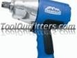"
Mountain TPT278V-SR MTN7245 3/4"" Drive Composite Impact Wrench
Features and Benefits:
High power 3/4" drive composite impact wrench
Maximum Torque is 1150 ft./lbs. in forward and 1200 ft./lbs. in reverse
Lightweight at only 7.65 lbs
Composite body
Long