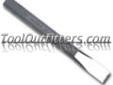 "
Mayhew 10212 MAY10212 3/4 in. x 7 in. Cold Chisel
Features and Benefits:
Ideal for cutting, scraping or removing metal softer than the cutting edge of the chisel
"Price: $7.21
Source: http://www.tooloutfitters.com/3-4-in.-x-7-in.-cold-chisel.html