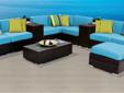 Contact the seller
Ocean View Tropical Blue 17 Piece Outdoor Wicker Patio Furniture Set Our line of high quality wicker patio furniture is the perfect addition to any home outdoor or indoor seating area. Available in a plethora of stylish colors, they