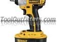 "
Dewalt Tools DC823KA DWTDC823KA 3/8"" 18V Cordless XRPâ¢ Impact Wrench Kit
Features and Benefits:
Frameless motor with replaceable brushes for extended tool durability and life
Compact size and lightweight design allows user to get into tight spaces when