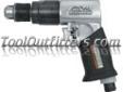 "
Mountain MTN7302 MTN7302 3/8"" Chuck Reversible Air Drill
Features and Benefits:
Lightweight compact size is easy to handle
Provides full power in forward and reverse
Equipped with a built-in muffler for noise reduction
Planetary gear system for long