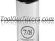 "
Mountain MTN1057/8D MTN1057/8D 3/8"" Drive 7/8"" 6 Point Deep Socket
Features and Benefits:
All Mountainâ¢ Sockets are High Polished Chrome and made of the highest quality Chrome Vanadium Steel
Laser Etched with high visibility markings with the part