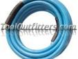 "
Mountain 91009409 MTN91009409 3/8"" x 25' Extreme Flex Air Hose
Features and Benefits:
Specially formulated thermoplastic compounds provide extreme flexibility in severe cold temperatures
Hose features the light weight of PVC and durability of rubber