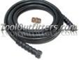 "
Apache 10085573 APH10085573 3/8"" X 50' Black Rubber Pressure Washer Hose Coupled: 3/8"" F M22 x F M22 with M M22 Adapter
Features and Benefits:
Working pressure 4000lb
Temperature range, 40 degrees Fahrenheit to 200 degrees Fahrenheit
Two bend