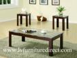 3 Pc.Brown Marble Looking Table Top.
Product ID#700395
Description:
Brown marble looking table top with brown finish legs.
Size:
3PC Occasional Group
End Table:18"l x 16"w x 19"h
Coffee Table:44"l x 22"w x 15"h
PLEASE VISIT US AT www.lvfurnituredirect.com