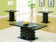 3 Pc.Wave Design Occasional Group.
Product ID#701514
Description:
Wave design occasional group, with Ash veneer top. Finished in a rich black.
Size:
3PC Occasional Group
End Table:23-3/4"l x 23-3/4"w x 23-1/2"h
Coffee Table:47-1/2"l x 23-3/4"w x 19-1/2"h