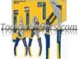 "
Vise Grip 2078704 VGP2078704 3 Piece ProPliers Set
Features and Benefits:
Pliers are constructed of high quality materials to provide exceptional durability
The machined jaws deliver maximum gripping strength and induction hardened cutting edges stay