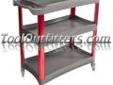 Sunex 8033 SUN8033 3 Shelf Plastic Cart with Anodized Aluminum Legs
Features and Benefits:
Ergonomic grip handle
4" easy rolling swivel casters
500 lb. capacity
29-1/2" x 16-3/4" x 2" high strength polyethylene shelves
Price: $153.99
Source: