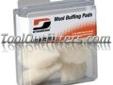 "
Dynabrade Products 76015 DYB76015 3"" Synthetic Wool Pads
Features and Benefits:
Small 3" pad for buffing and polishing in tight areas
Use with compounds, glazes and polishes
Durable hook backing for easy attachment to back-up pad
Great for use with