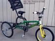 Custom built bicycles and axles for kids with special needs
"3 WHEEL BICYCLE WEBSITE "YOU TUBE VIDEO Using my bicycle axle you can turn any 2 wheel bicycle into a 3 wheel bicycle in 10 minutes. Why would you want to pay $1900 for special needs bike when