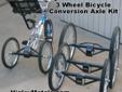 3 Wheel Bicycle Add On Conversion Axle
"Higley 3 Wheel Bicycle Website MAKE ANY BIKE INTO A TRIKE IN 10 MINUTES USING THIS AXLE Why spend $1800.00 and up on a special needs bicycle when you can by my axle for $329.00 My axle fits any size bicycle,just